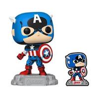 Oferta de Funko Pop Marvel: Avengers - Captain América 60th con Pin por S/ 89,9 en Phantom