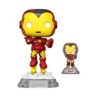 Oferta de Funko Pop Marvel: Avengers - Iron Man 60th con Pin por S/ 89,9 en Phantom