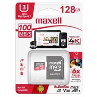 Oferta de Maxell Memoria Micro SD UHS-1 U3 c/ adaptador SD - 128 GB por S/ 79,9 en Phantom