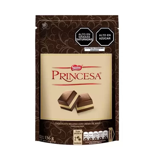 Oferta de Chocolate Princesa Doypack 136 g por S/ 14,9 en Tambo