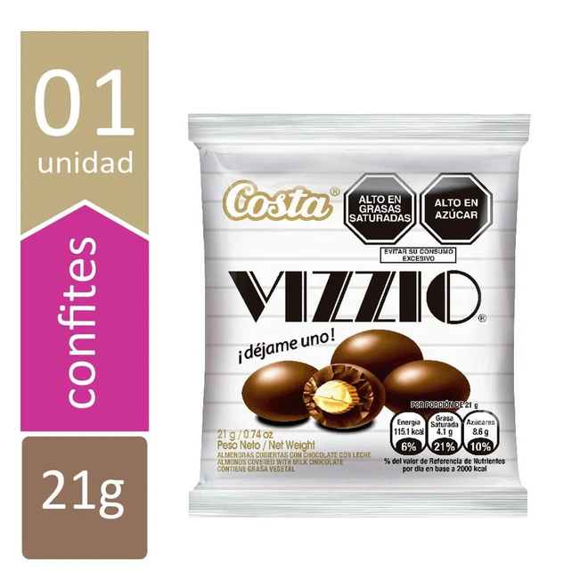 Oferta de Chocolate Vizzio Cereal 21 gr por S/ 3 en Tambo