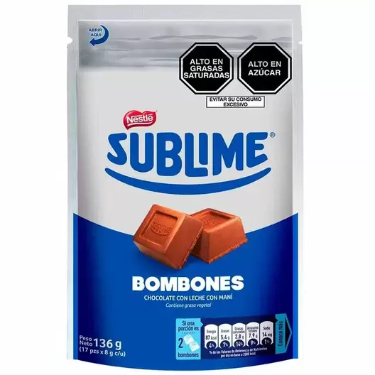 Oferta de Nestlé Sublime Chocolate Doypack 136 gr por S/ 14,9 en Tambo