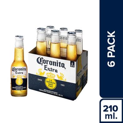 Oferta de Cerveza Coronita Six Pack Botella 210 ml por S/ 20,9 en Tambo