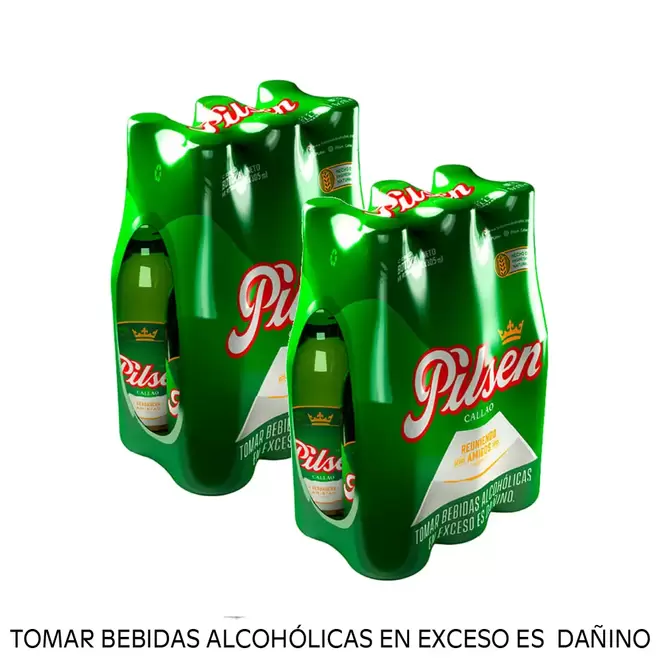 Oferta de Pack 02 Cerveza Pilsen Callao Sixpack Botella 305 ml por S/ 47,8 en Tambo