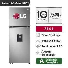 Oferta de Refrigeradora LG DoorCooling 314LT GT31WPP Plateada por S/ 1749 en Tiendas EFE