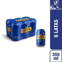 Oferta de Cerveza Cristal en Lata Pack 6 Unidades 355 mL por S/ 22,9 en Tottus