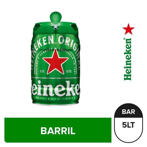 Oferta de Cerveza Heineken Barril 5 L por S/ 97,9 en Tottus