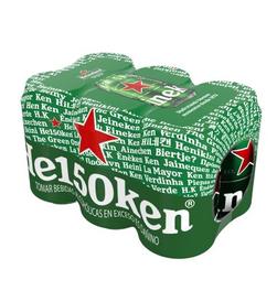 Oferta de Cerveza Heineken en Lata Pack 6 Unidades 330 mL por S/ 26,9 en Tottus