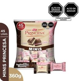 Oferta de Chocolate Princesa Minis Cl&aacute;sico Fresa Bolsa 8G x 45 Unidades por S/ 22,9 en Tottus