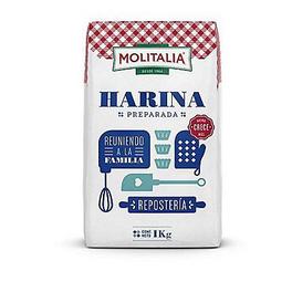 Oferta de Harina Preparada Molitalia 1 kg por S/ 7,9 en Tottus