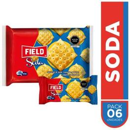 Oferta de Six Pack Galleta Soda Field 192 g por S/ 3,2 en Tottus