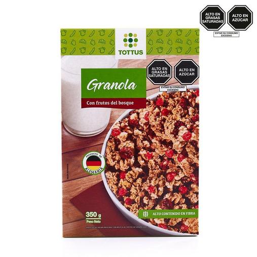 Oferta de Granola con Frutos del Bosque 350 g por S/ 12,9 en Tottus