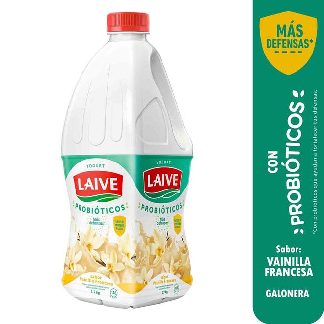Oferta de Yogurt Bebible LAIVE Bio Sabor a Vainilla Galonera 1.7Kg por S/ 8,9 en Vivanda