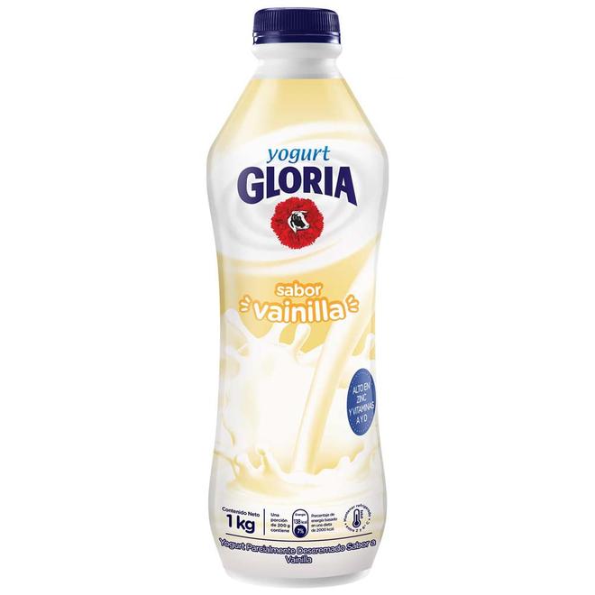Oferta de Yogurt Bebible GLORIA Sabor a Vainilla Botella 1Kg por S/ 6,8 en Vivanda